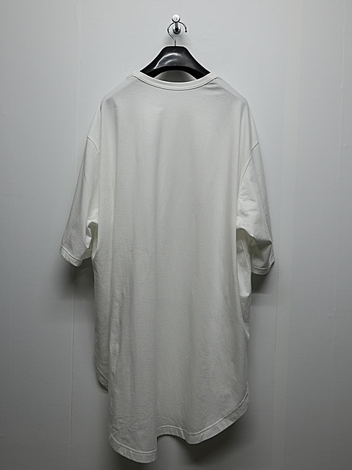 Ground Y�����饦��ɥ磻/30/- COTTON JERSEY HEM JUMBO SHORT SLEEVED T/OFF WHITE
