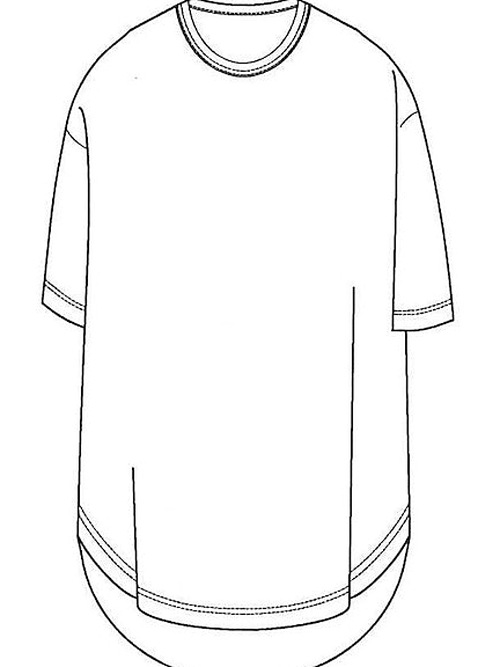 Ground Y�����饦��ɥ磻/30/- COTTON JERSEY HEM JUMBO SHORT SLEEVED T/OFF WHITE