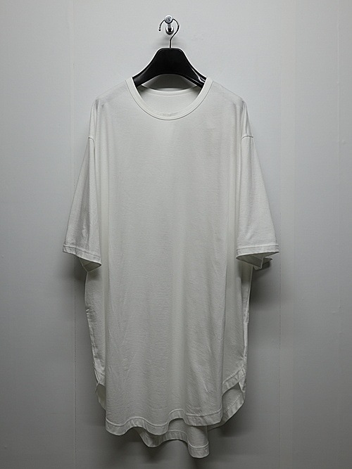 Ground Y�����饦��ɥ磻/30/- COTTON JERSEY HEM JUMBO SHORT SLEEVED T/OFF WHITE
