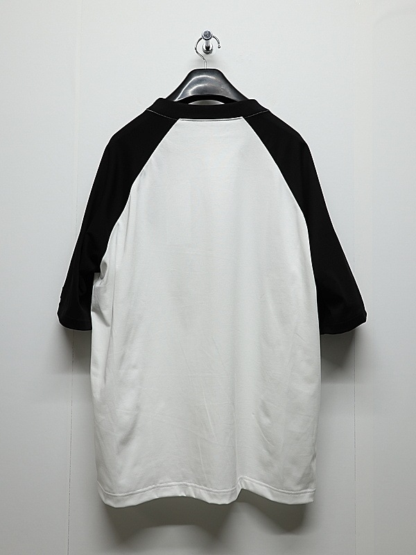 RESOUND CLOTHING���ꥵ����ɥ���������/college raglan OVER TEE/WHBK
