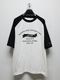 RESOUND CLOTHING���ꥵ����ɥ���������/college raglan OVER TEE/WHBK