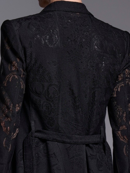 (ͽ���ʡ�6��7������ͽ��/kiryuyrik������奦����奦/CROSS-Lace Flare Jacket/Black