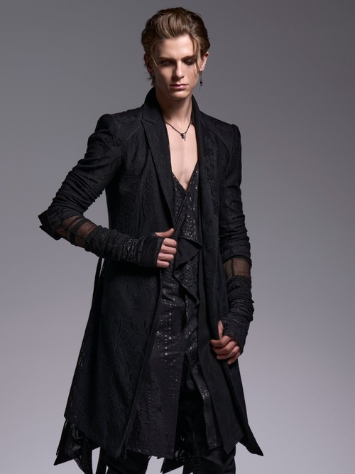 (ͽ���ʡ�6��7������ͽ��/kiryuyrik������奦����奦/CROSS-Lace Flare Jacket/Black