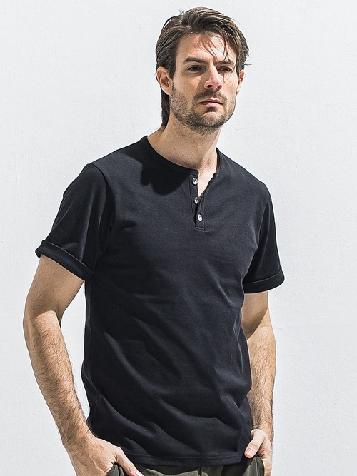 RESOUND CLOTHING���ꥵ����ɥ���������/ROLLUP HENRY T/BLACK