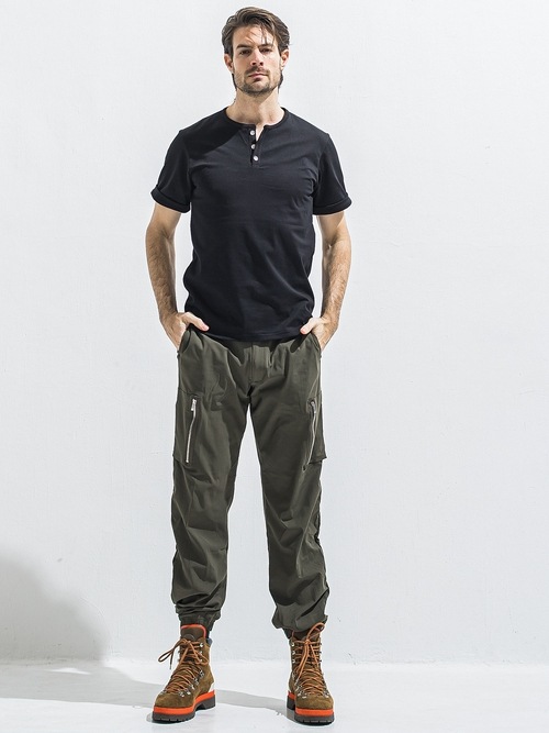 RESOUND CLOTHING���ꥵ����ɥ���������/ROLLUP HENRY T/BLACK