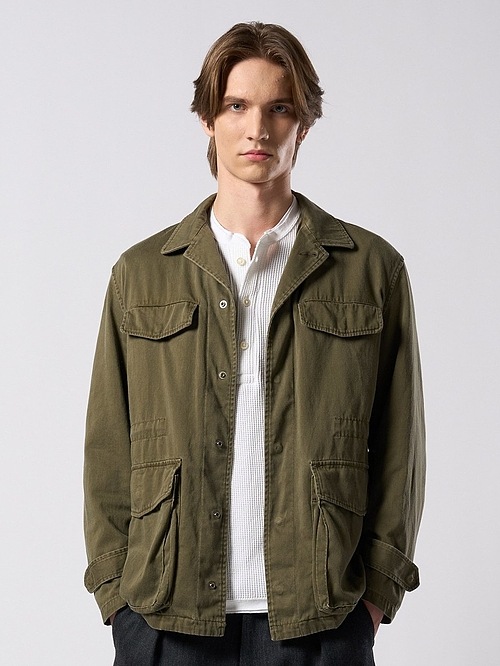 (ͽ���ʡ�8��9������ͽ��/wjk�����֥른��������/sulfur dyed M47 shirt/fade khaki