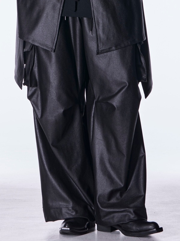 (ͽ���ʡ�10������11������ͽ��/kiryuyrik������奦����奦/Emboss Silley Jersey Cargo Pants/Black