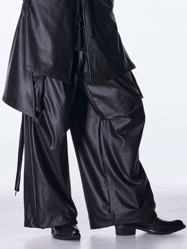 (ͽ���ʡ�10������11������ͽ��/kiryuyrik������奦����奦/Emboss Silley Jersey Cargo Pants/Black