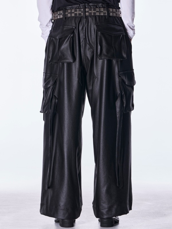 (ͽ���ʡ�10������11������ͽ��/kiryuyrik������奦����奦/Emboss Silley Jersey Cargo Pants/Black