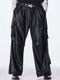 (ͽ���ʡ�10������11������ͽ��/kiryuyrik������奦����奦/Emboss Silley Jersey Cargo Pants/Black