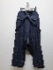 Ground Y饦ɥ磻/8OZ UNEVEN THREAD DENIM SUSPENDER MACKIN SAROUEL/BLUE.