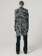 �㴰���nude:masahiko maruyama ���̡���:�ޥ��ҥ��ޥ���/Wool Back Cut Jaquard Jersey LONG CARDIGAN/Black