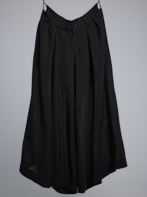 THE ONENESSͥ/Bio Voil Drape Slacks/Black