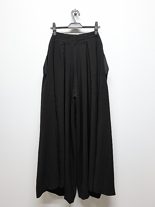 THE ONENESSͥ/Bio Voil Drape Slacks/Black