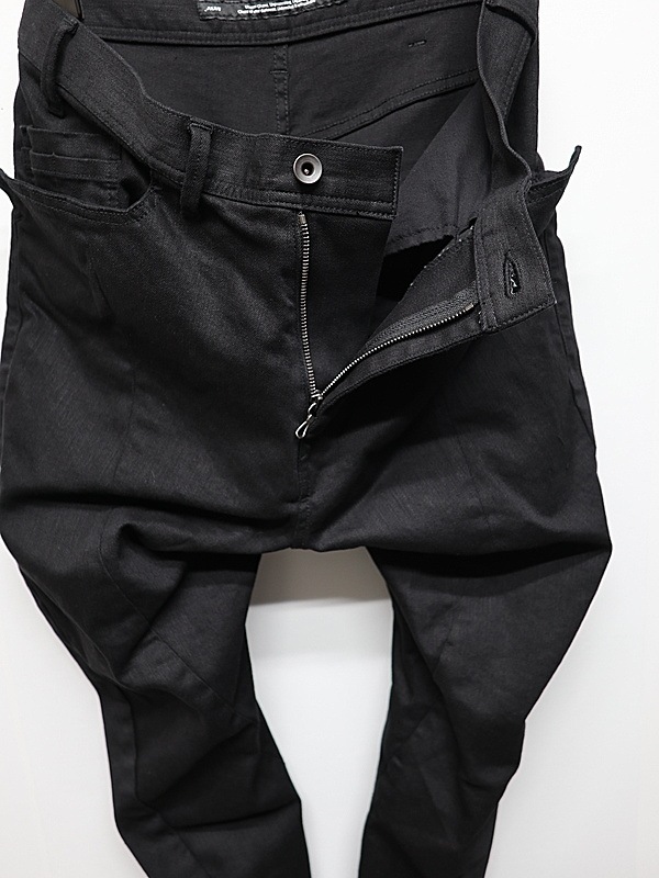 JULIUS����ꥦ��/10.5oz STRETCH DENIM TROUSERS10/BLACK
