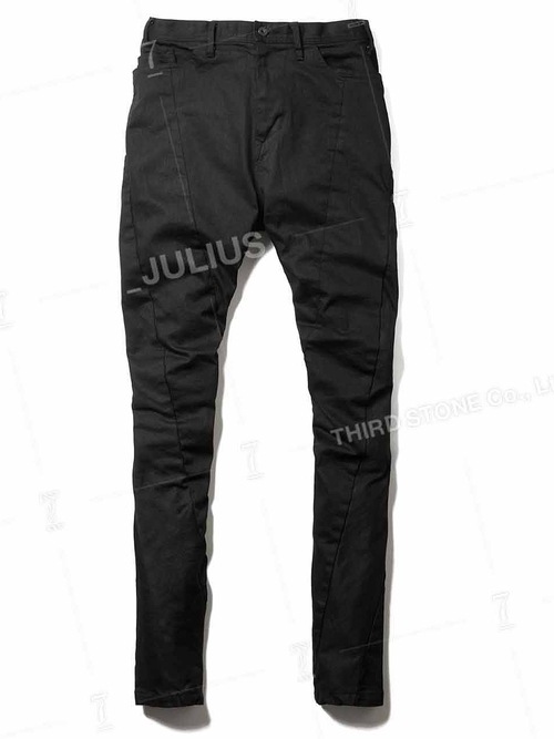 JULIUS����ꥦ��/10.5oz STRETCH DENIM TROUSERS10/BLACK