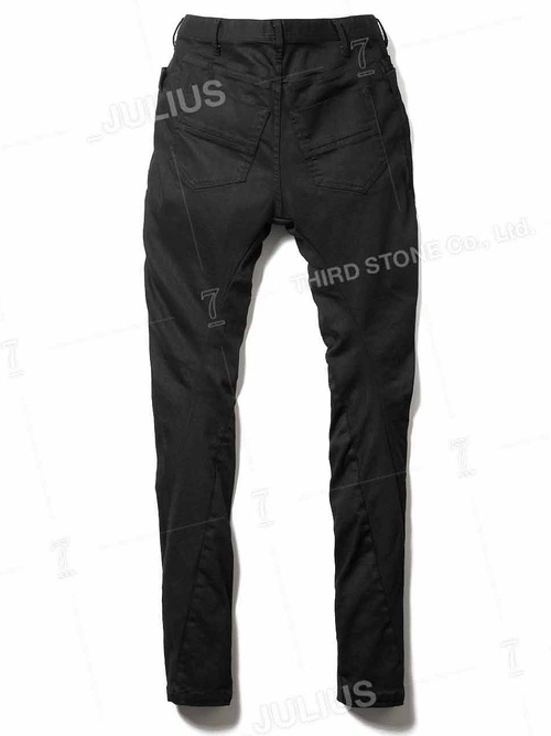 JULIUS����ꥦ��/10.5oz STRETCH DENIM TROUSERS10/BLACK