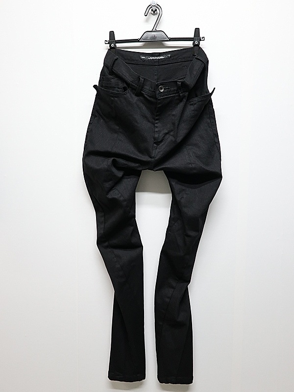 JULIUS����ꥦ��/10.5oz STRETCH DENIM TROUSERS10/BLACK