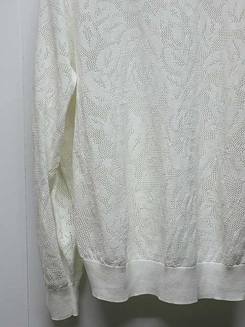 LAD MUSICIAN����å� �ߥ塼�������/FLOWER MESH PULLOVER/WHITE