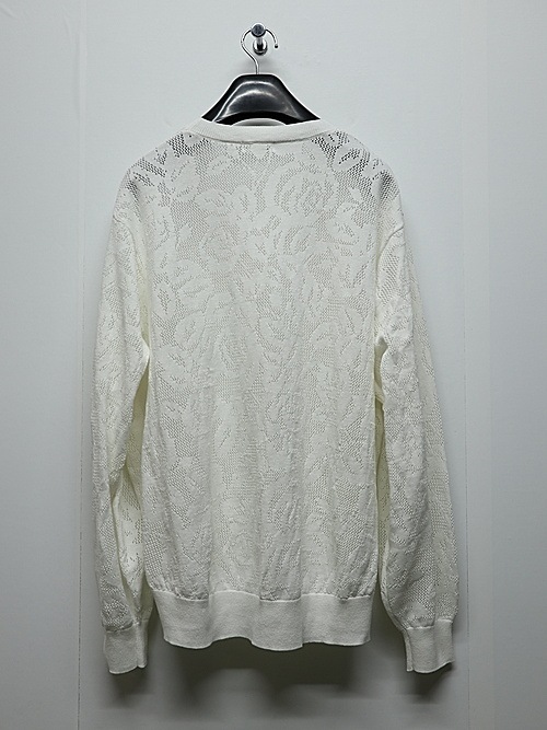 LAD MUSICIAN����å� �ߥ塼�������/FLOWER MESH PULLOVER/WHITE