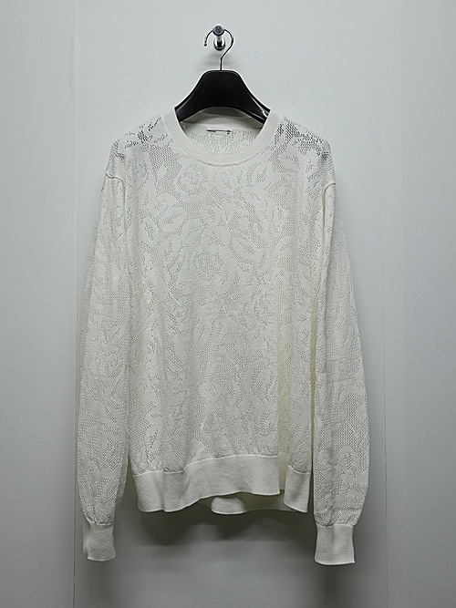 LAD MUSICIAN����å� �ߥ塼�������/FLOWER MESH PULLOVER/WHITE