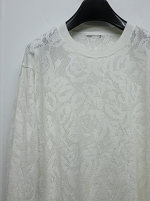 LAD MUSICIAN����å� �ߥ塼�������/FLOWER MESH PULLOVER/WHITE