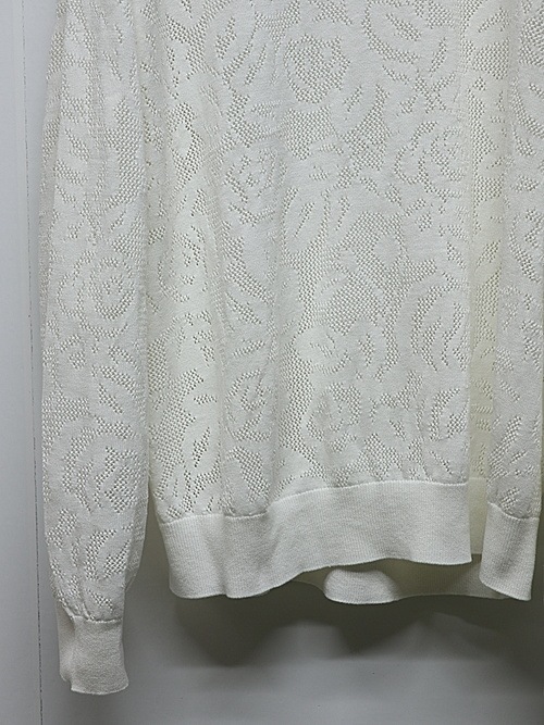 LAD MUSICIAN����å� �ߥ塼�������/FLOWER MESH PULLOVER/WHITE