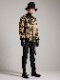 �㴰���nude:masahiko maruyama ���̡���:�ޥ��ҥ��ޥ���/LOGO COLLAGE PRINT OVERSIZED BOMBER JACKET/Beige-Black