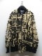 �㴰���nude:masahiko maruyama ���̡���:�ޥ��ҥ��ޥ���/LOGO COLLAGE PRINT OVERSIZED BOMBER JACKET/Beige-Black