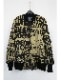 �㴰���nude:masahiko maruyama ���̡���:�ޥ��ҥ��ޥ���/LOGO COLLAGE PRINT OVERSIZED BOMBER JACKET/Beige-Black