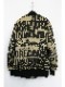 �㴰���nude:masahiko maruyama ���̡���:�ޥ��ҥ��ޥ���/LOGO COLLAGE PRINT OVERSIZED BOMBER JACKET/Beige-Black