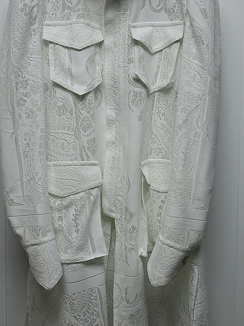 (ͽ���ʡ�6��7������ͽ��/kiryuyrik������奦����奦/CROSS-Lace Flare M65 Jacket/White