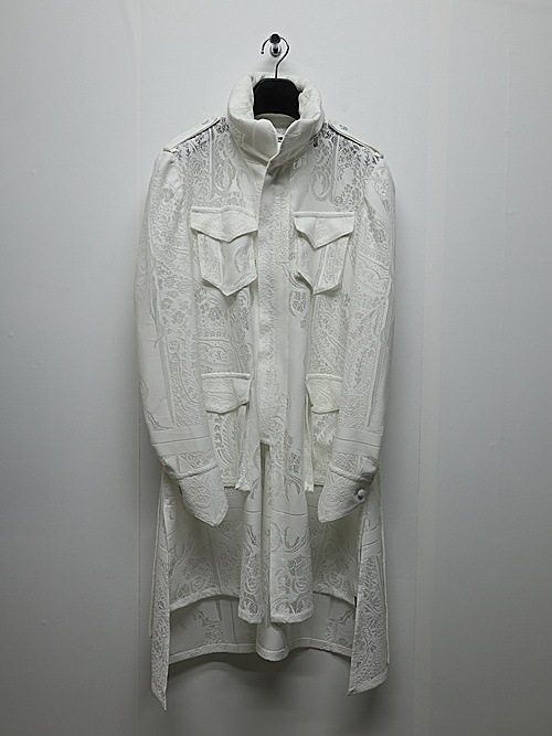 (ͽ���ʡ�6��7������ͽ��/kiryuyrik������奦����奦/CROSS-Lace Flare M65 Jacket/White