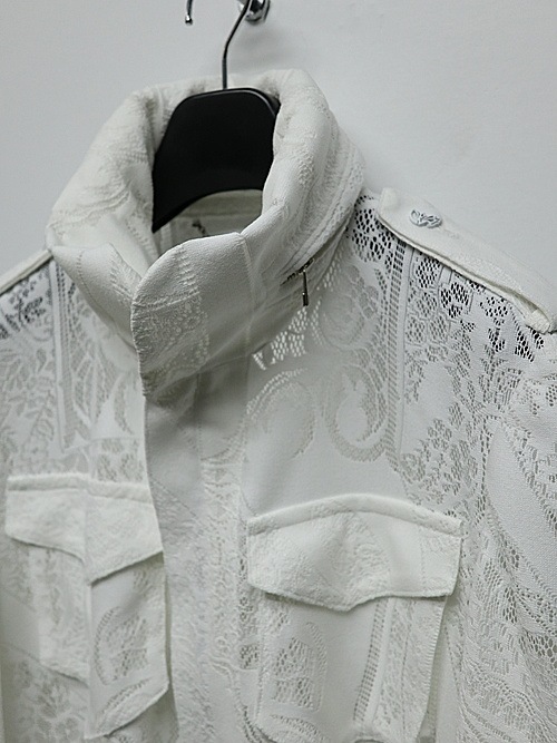 (ͽ���ʡ�6��7������ͽ��/kiryuyrik������奦����奦/CROSS-Lace Flare M65 Jacket/White