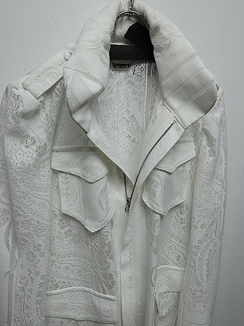 (ͽ���ʡ�6��7������ͽ��/kiryuyrik������奦����奦/CROSS-Lace Flare M65 Jacket/White
