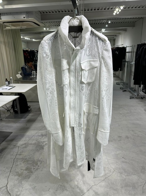 (ͽ���ʡ�6��7������ͽ��/kiryuyrik������奦����奦/CROSS-Lace Flare M65 Jacket/White