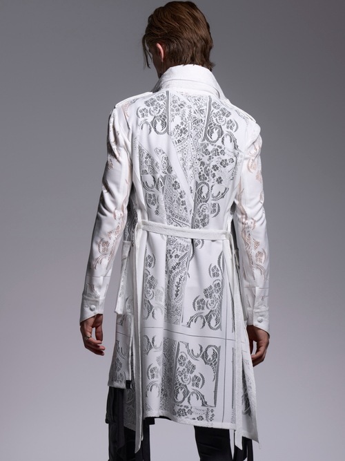(ͽ���ʡ�6��7������ͽ��/kiryuyrik������奦����奦/CROSS-Lace Flare M65 Jacket/White