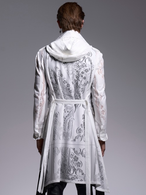 (ͽ���ʡ�6��7������ͽ��/kiryuyrik������奦����奦/CROSS-Lace Flare M65 Jacket/White
