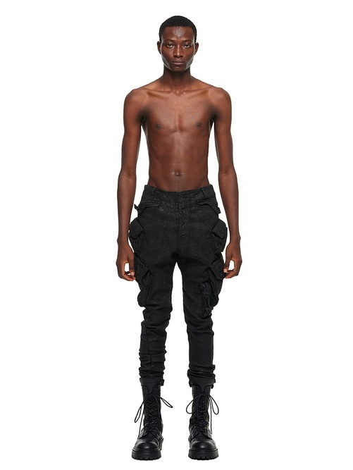 (ͽ����)9��10������ͽ��/JULIUS����ꥦ��/10.5oz STRETCH DENIM TROUSERS14/BLACK