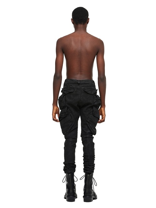 (ͽ����)9��10������ͽ��/JULIUS����ꥦ��/10.5oz STRETCH DENIM TROUSERS14/BLACK