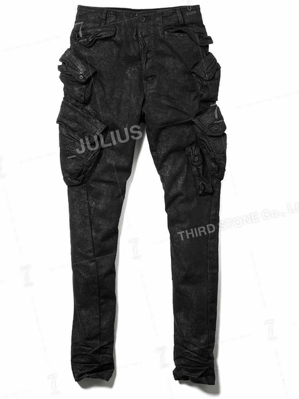 (ͽ����)9��10������ͽ��/JULIUS����ꥦ��/10.5oz STRETCH DENIM TROUSERS14/BLACK