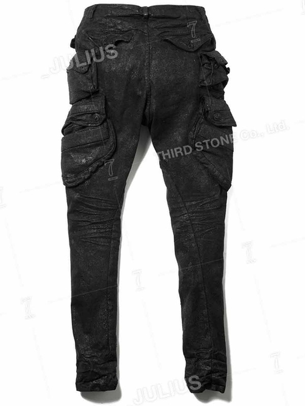 (ͽ����)9��10������ͽ��/JULIUS����ꥦ��/10.5oz STRETCH DENIM TROUSERS14/BLACK
