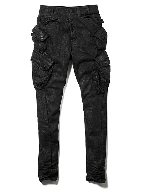 (ͽ����)9��10������ͽ��/JULIUS����ꥦ��/10.5oz STRETCH DENIM TROUSERS14/BLACK