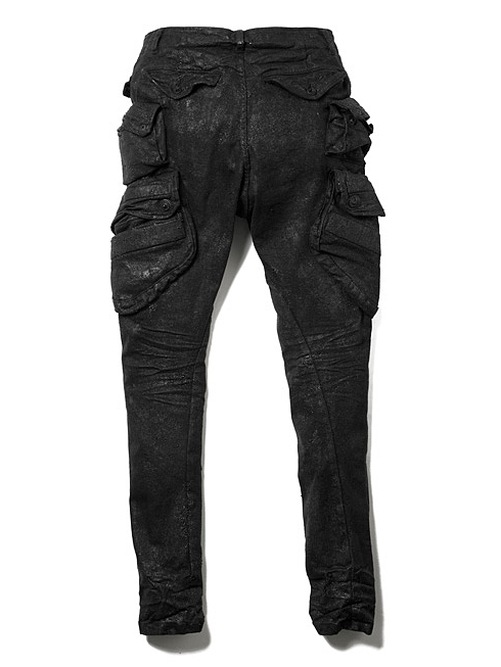 (ͽ����)9��10������ͽ��/JULIUS����ꥦ��/10.5oz STRETCH DENIM TROUSERS14/BLACK