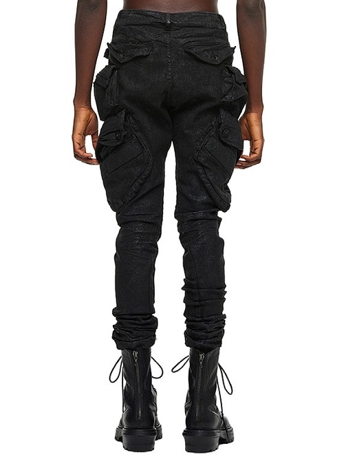 (ͽ����)9��10������ͽ��/JULIUS����ꥦ��/10.5oz STRETCH DENIM TROUSERS14/BLACK