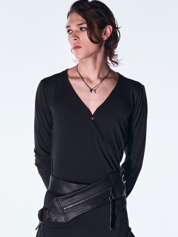 (ͽ���ʡ�10������11������ͽ��/kiryuyrik������奦����奦/Emboss Silley Jersey Body Bag/Black