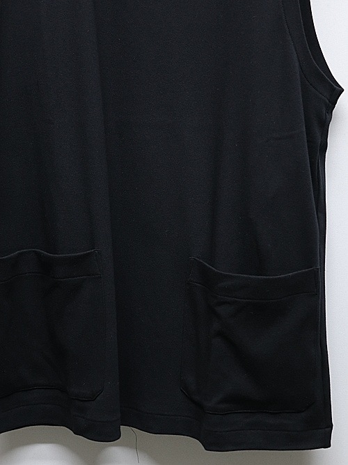 Yohji Yamamoto襦ޥ/40S COTTON SMOOTH RE VEST/BLK