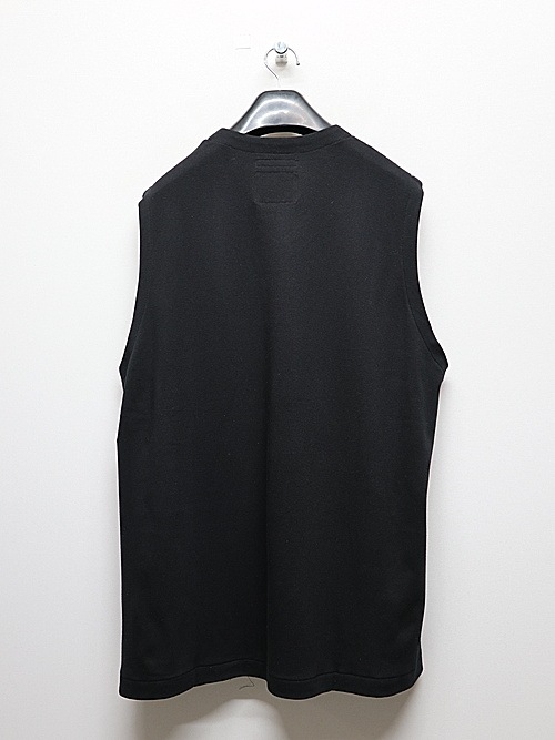 Yohji Yamamoto襦ޥ/40S COTTON SMOOTH RE VEST/BLK