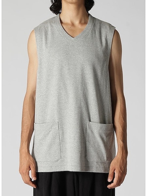 Yohji Yamamoto襦ޥ/40S COTTON SMOOTH RE VEST/BLK