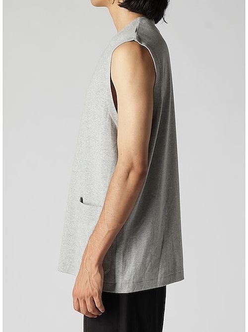 Yohji Yamamoto襦ޥ/40S COTTON SMOOTH RE VEST/BLK